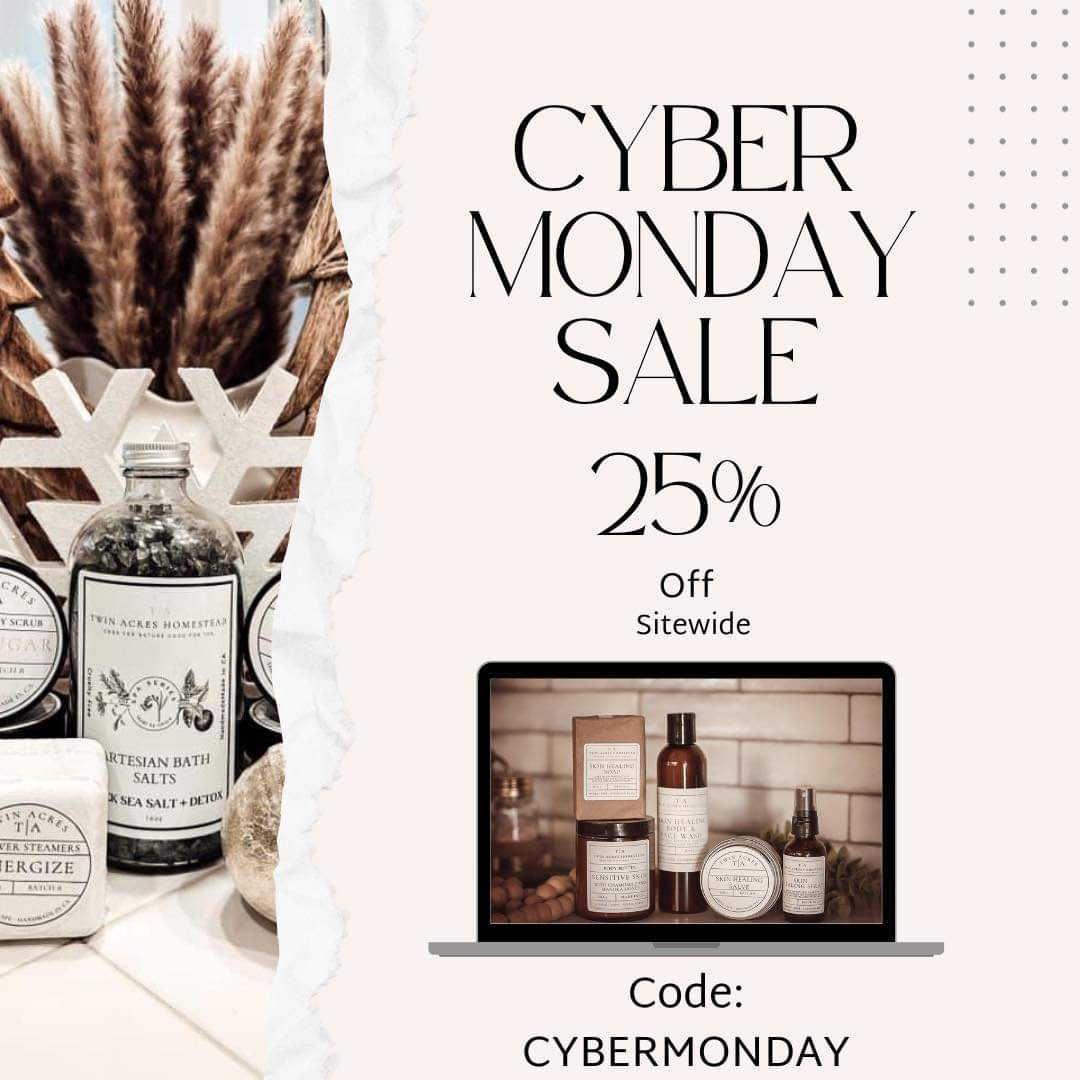 25% off site wide CYBER MONDAY ✨ non toxic cleaning and scents for your home!