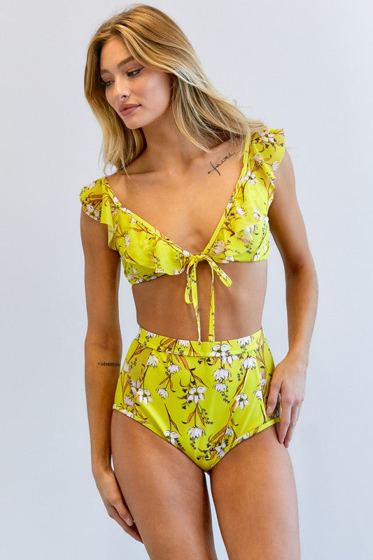 Floral Printed Swimwear Set