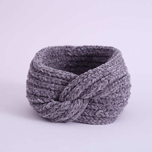 CHENILLE STYLE KNITTED WINTER HEADBAND