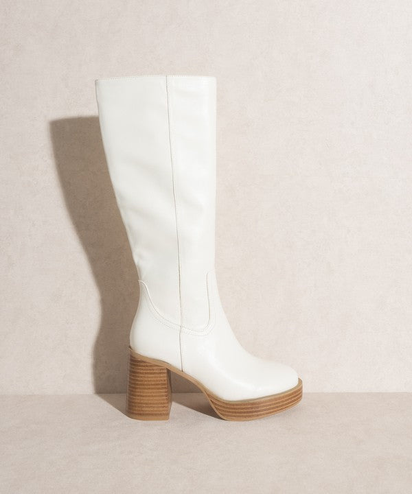 Oasis Society Juniper Platform Knee-High Boots