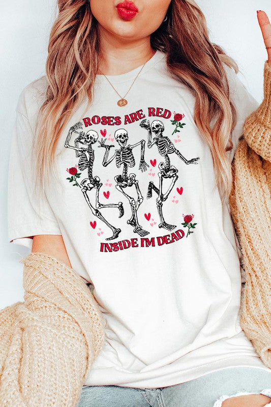 ROSES ARE RED INSIDE I'M DEAD TEE