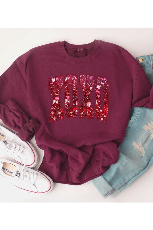 XOXO FLEECE SWEATSHIRT