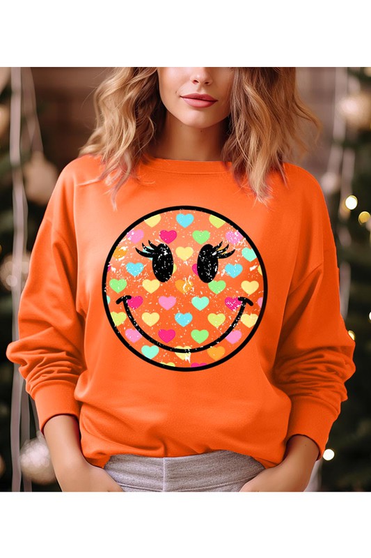 SMILEY FLEECE SWEATSHIRT