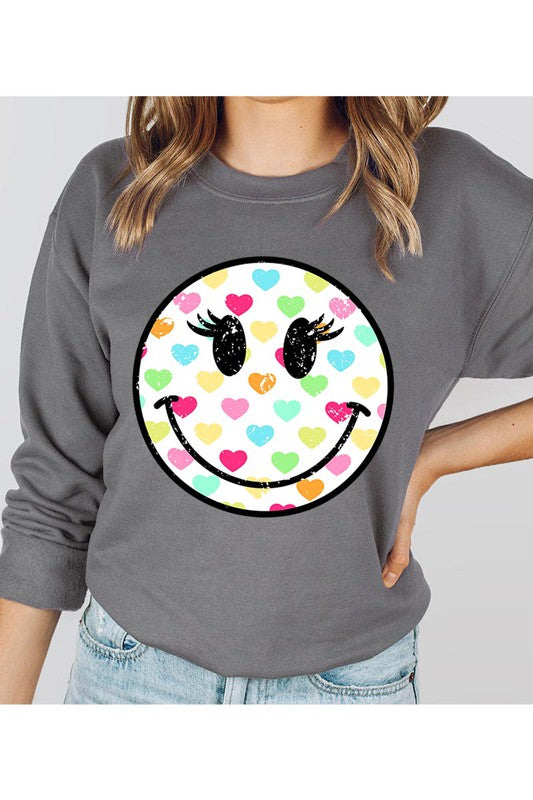 SMILEY FLEECE SWEATSHIRT