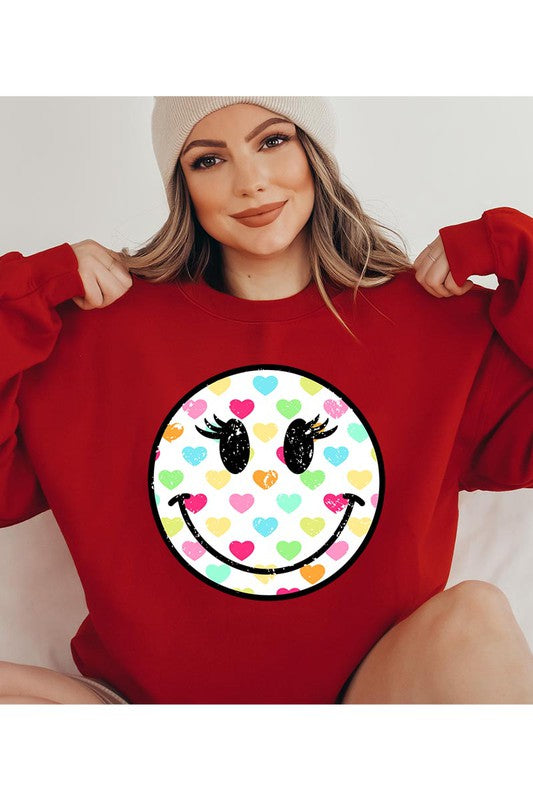 SMILEY FLEECE SWEATSHIRT