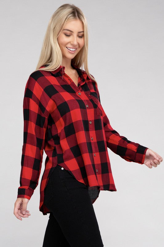 Classic Plaid Flannel Shirt