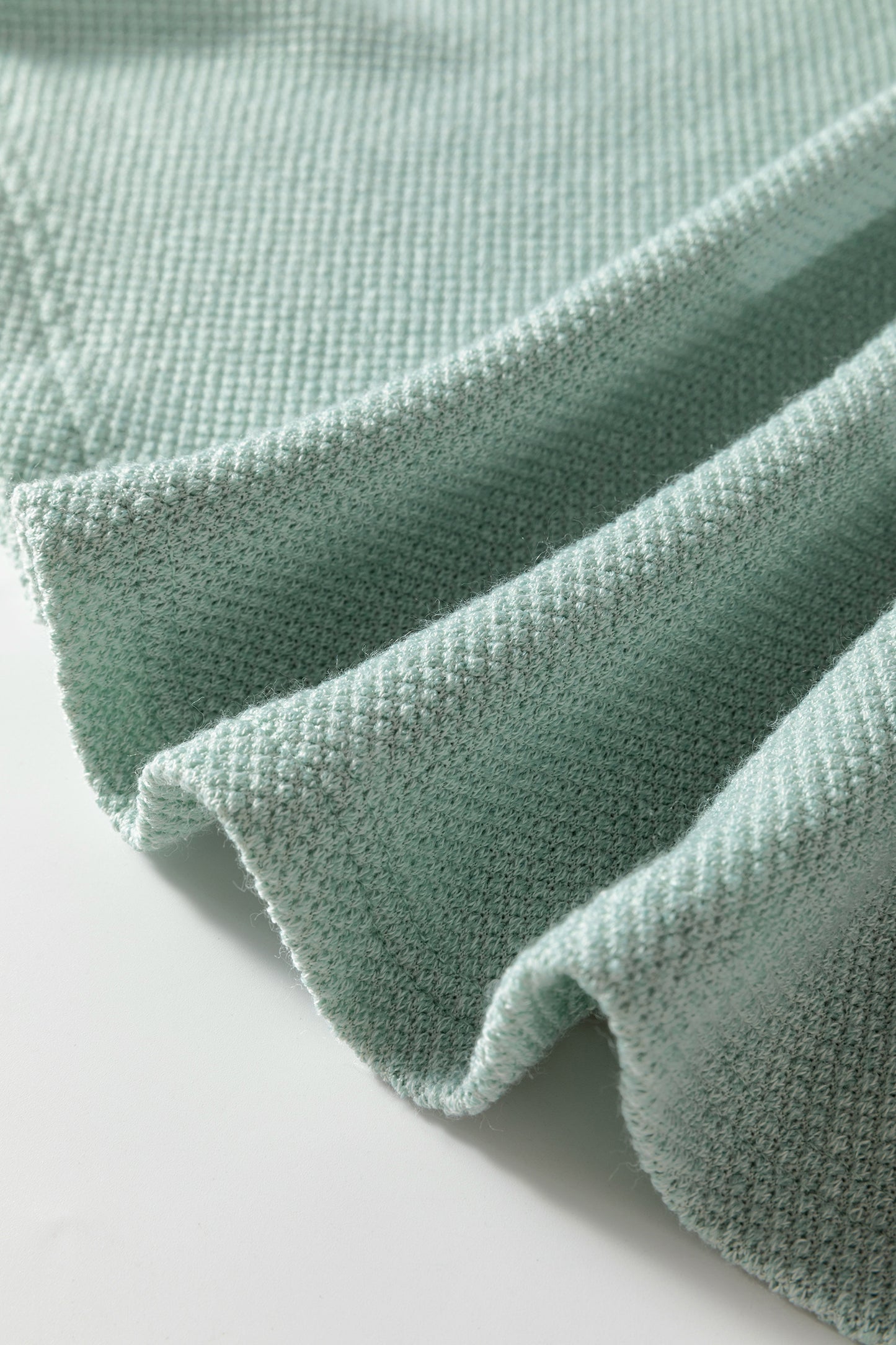Myosotis Textured Raglan Sleeve Knit Loose Top