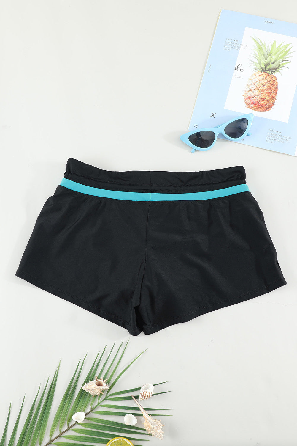 Full Size Drawstring Swim Shorts