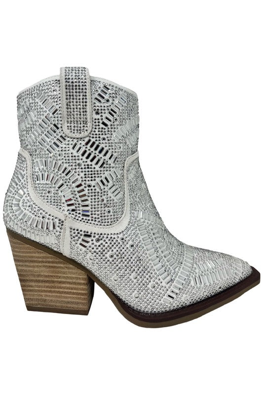 MAZE RHINESTONE WESTERN BOOTS