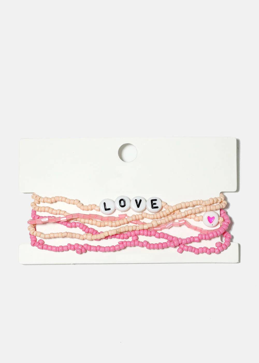 LOVE Beaded Bracelet, 6 pc