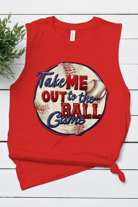 TAKE ME OUT TO THE BALL GAME MUSCLE TANK TOP