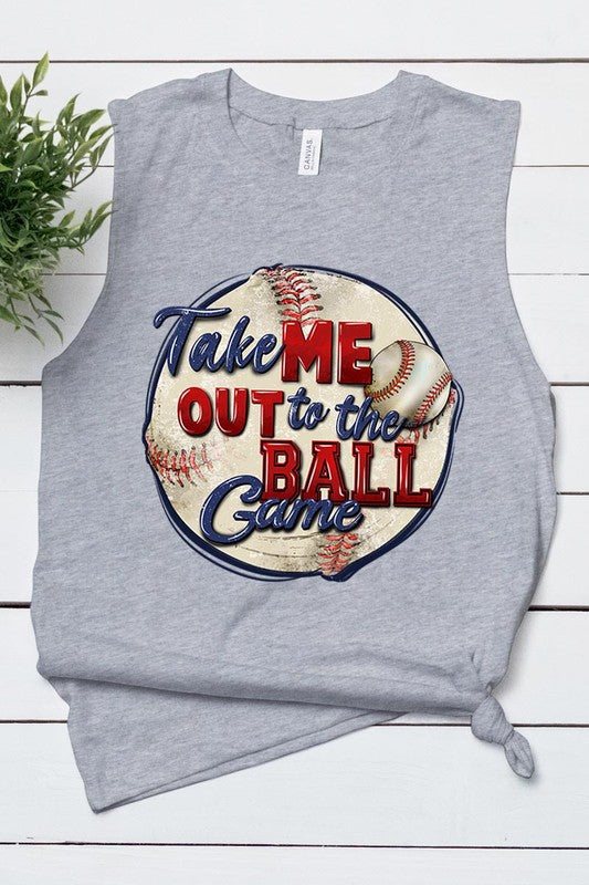 TAKE ME OUT TO THE BALL GAME MUSCLE TANK TOP