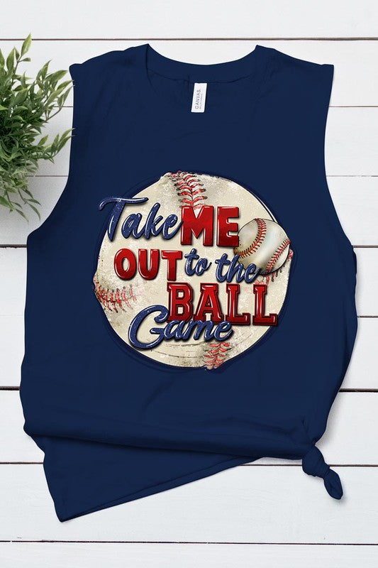 TAKE ME OUT TO THE BALL GAME MUSCLE TANK TOP