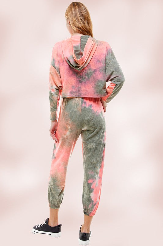 TIE DYE HOODIE & JOGGER SET