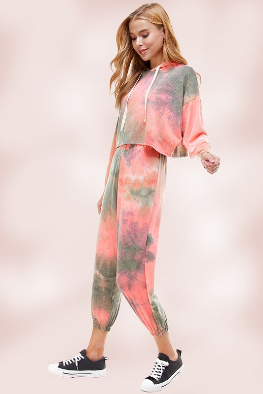 TIE DYE HOODIE & JOGGER SET