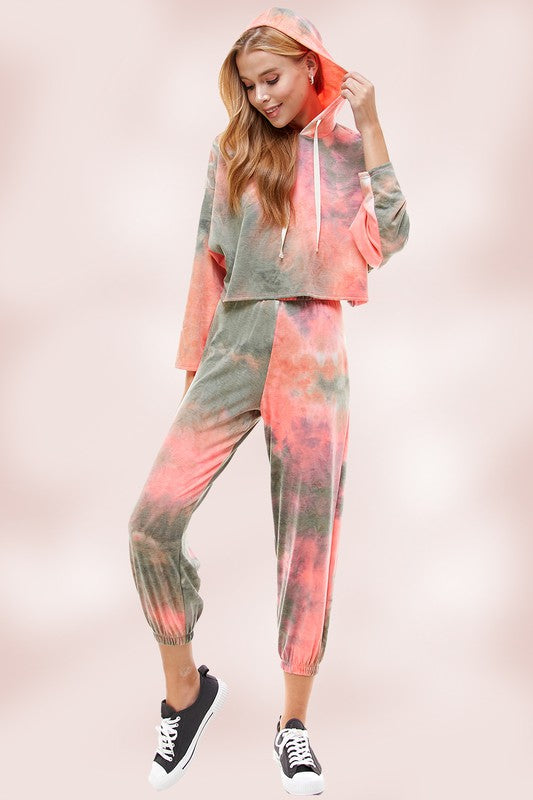 TIE DYE HOODIE & JOGGER SET