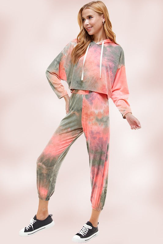 TIE DYE HOODIE & JOGGER SET