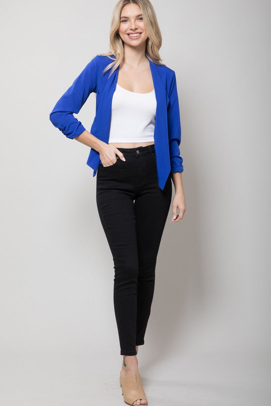 Thin Lightweight Open Front Blazer