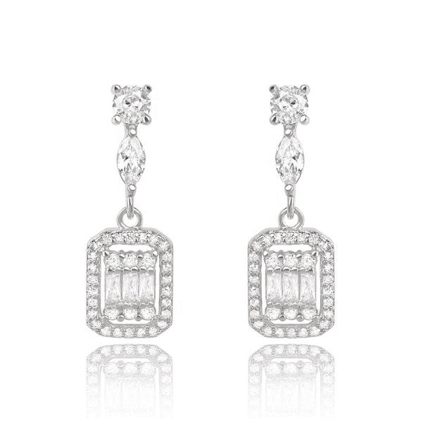 Cubic Zirconia Drop Earrings