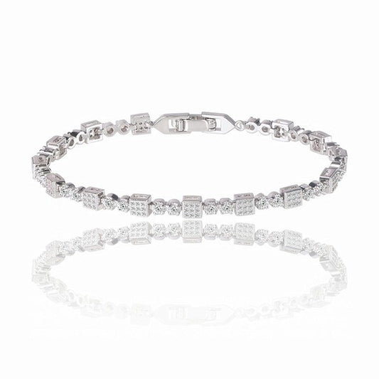 Square Tennis Bracelet