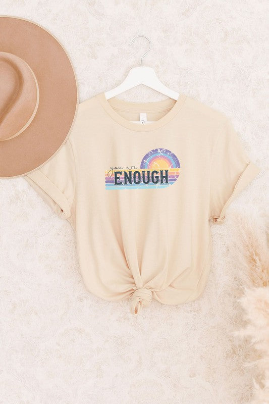 You Are Enough Rainbow Graphic Tee