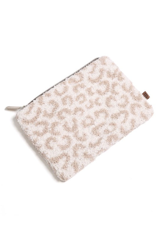 Leopard Print Luxury Soft Travel Pouch