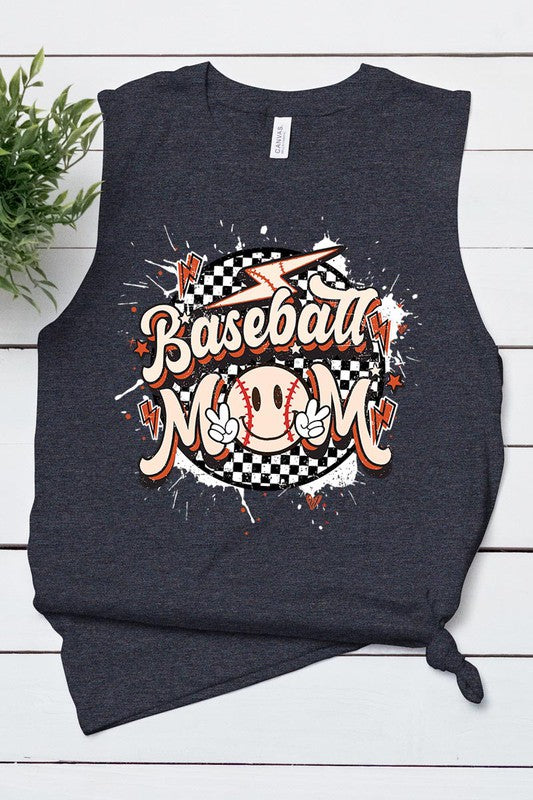 BASEBALL MOM MUSCLE TANK TOP