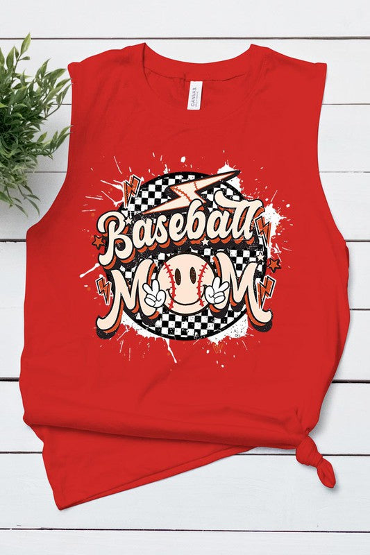 BASEBALL MOM MUSCLE TANK TOP