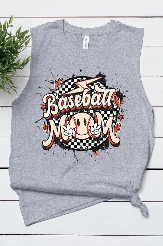 BASEBALL MOM MUSCLE TANK TOP