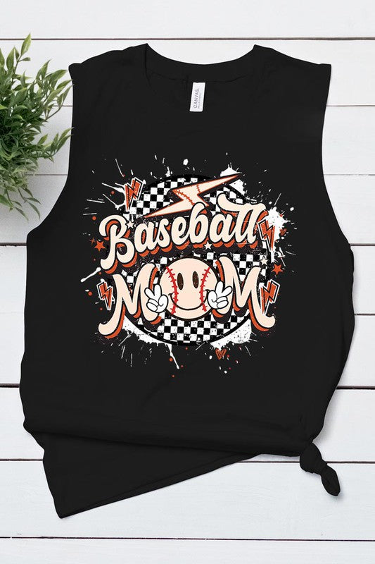 BASEBALL MOM MUSCLE TANK TOP