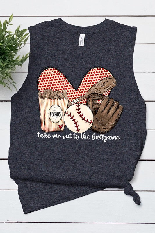 TAKE ME OUT TO THE BALL GAME MUSCLE TANK TOP