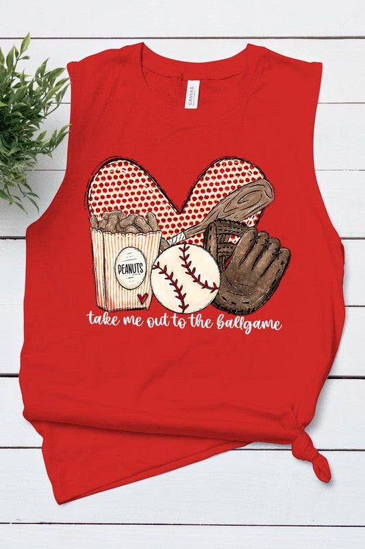 TAKE ME OUT TO THE BALL GAME MUSCLE TANK TOP