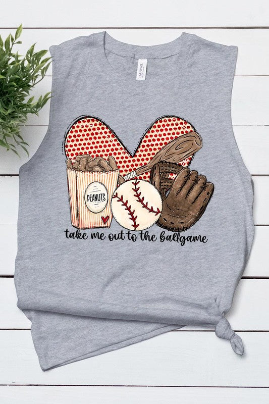 TAKE ME OUT TO THE BALL GAME MUSCLE TANK TOP