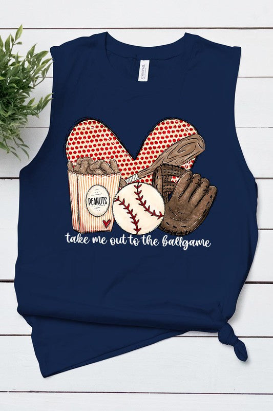 TAKE ME OUT TO THE BALL GAME MUSCLE TANK TOP