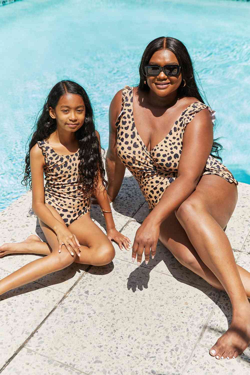 Float On Ruffled One-Piece in Leopard (Girls)