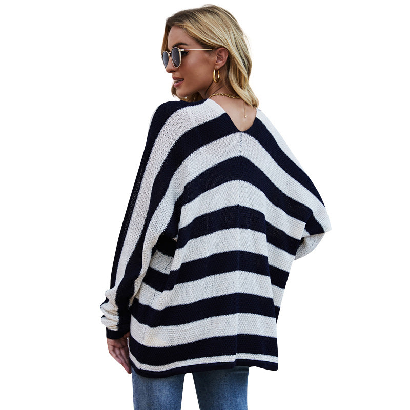 Striped Knit Cardigan