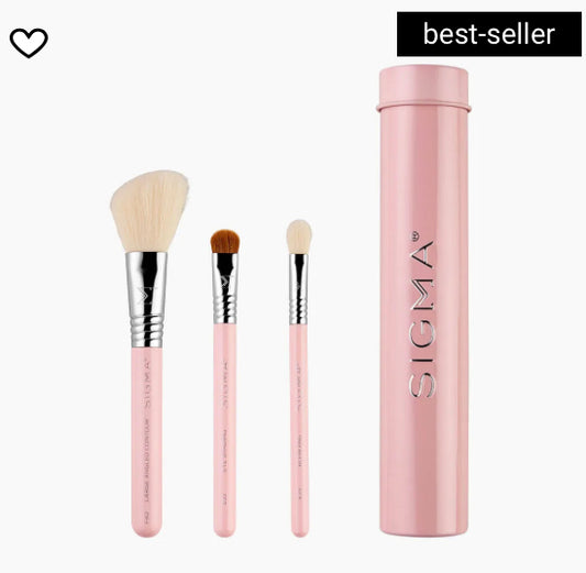 Essential Trio Brush Set (Pink)